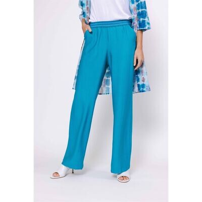 Another Woman wide leg pant blauw