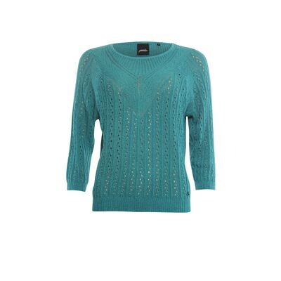 Poools knitted pullover groen