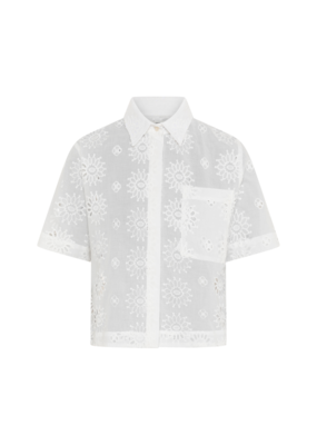 0039 Italy miranda short broderie blouse off white