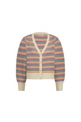 Fabienne Chapot heather cardigan multi stripe multicolour