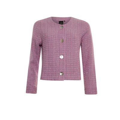 Poools tweed jacket paars Poools tweed jacket paars