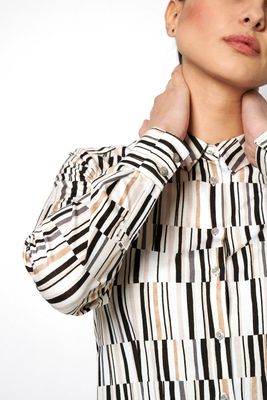 Desoto printed stretch blouse multicolour