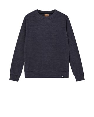 Mos Mosh Gallery abel crew brush sweat blauw