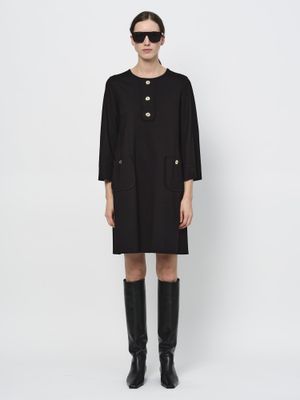 LaSalle Amsterdam crewneck dress zwart LaSalle Amsterdam crewneck dress zwart