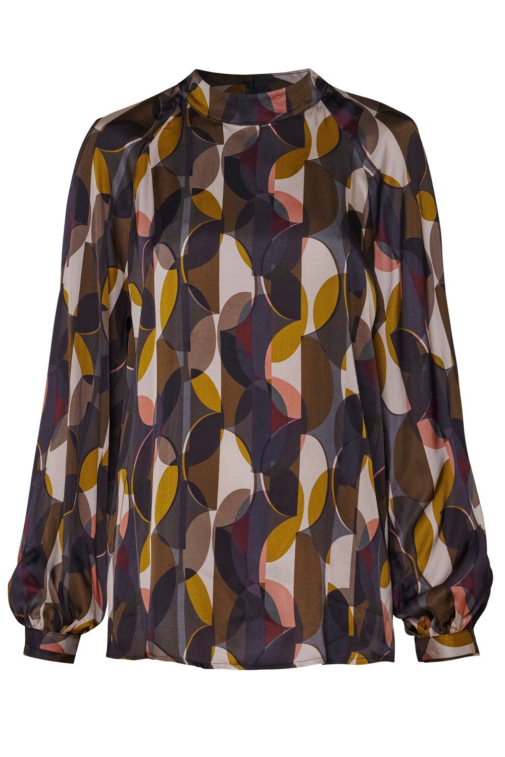 Desoto printed satin blouse multicolour