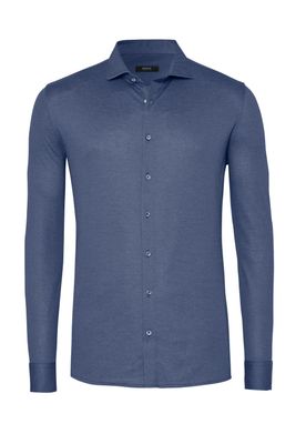 Desoto Men luxury hai shirt blauw