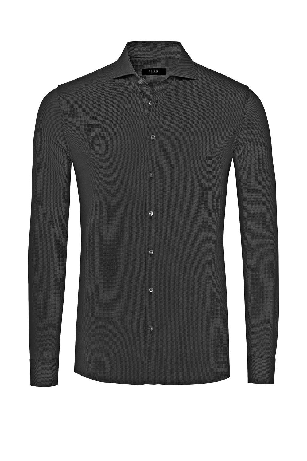 Desoto Men luxury hai shirt grijs