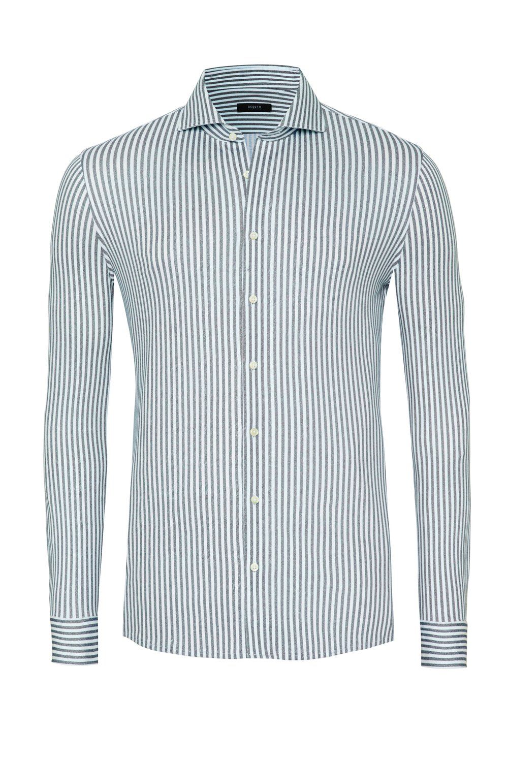 Desoto Men luxury hai shirt blauw