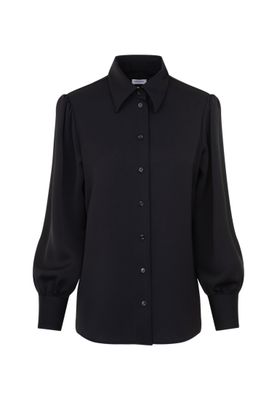 Seidensticker longsleeve blouse zwart