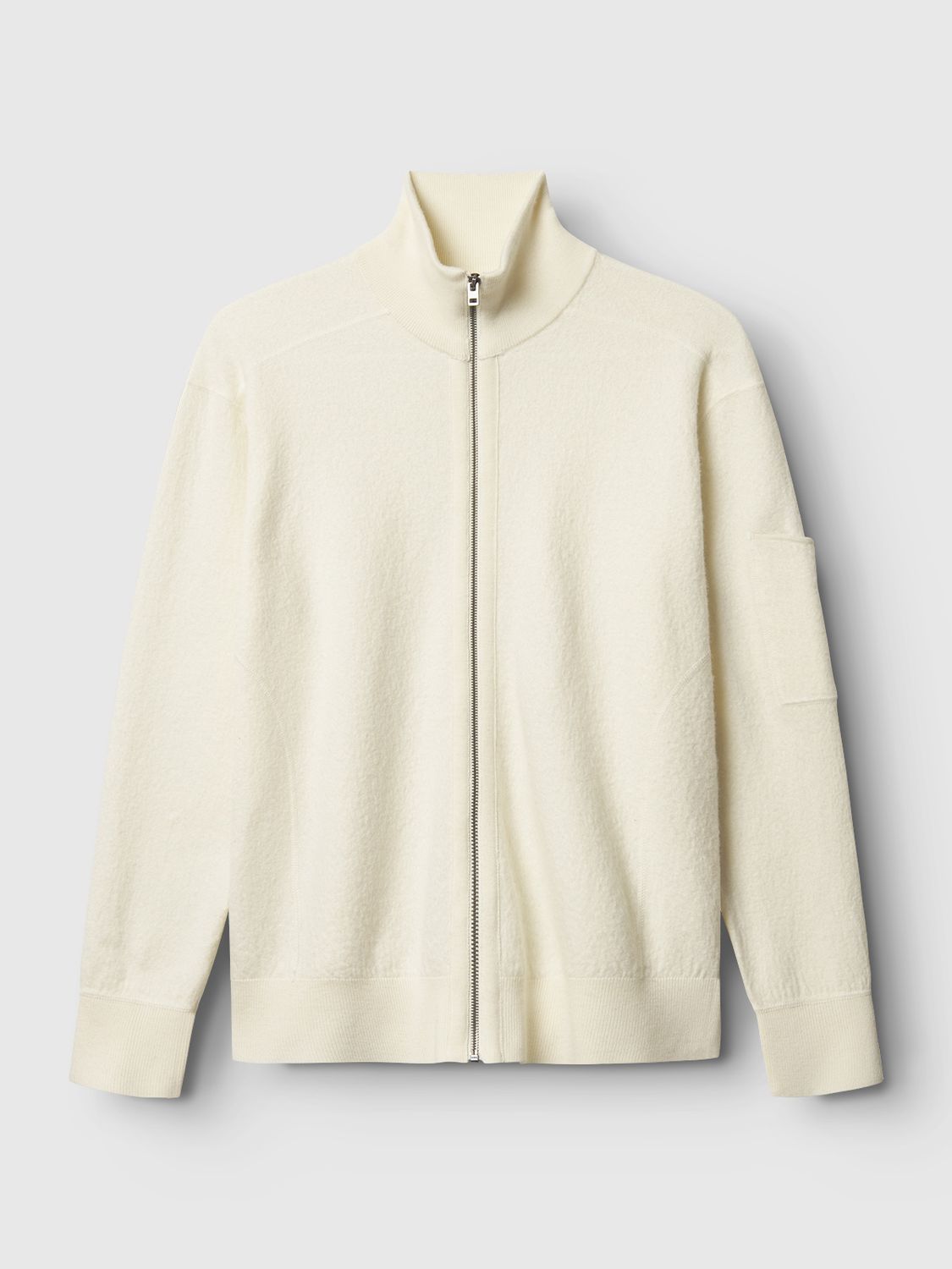 Gabba simon zip cardigan off white