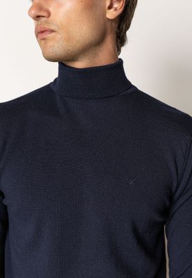 Clean Cut Copenhagen alfredo merino rollneck knit blauw