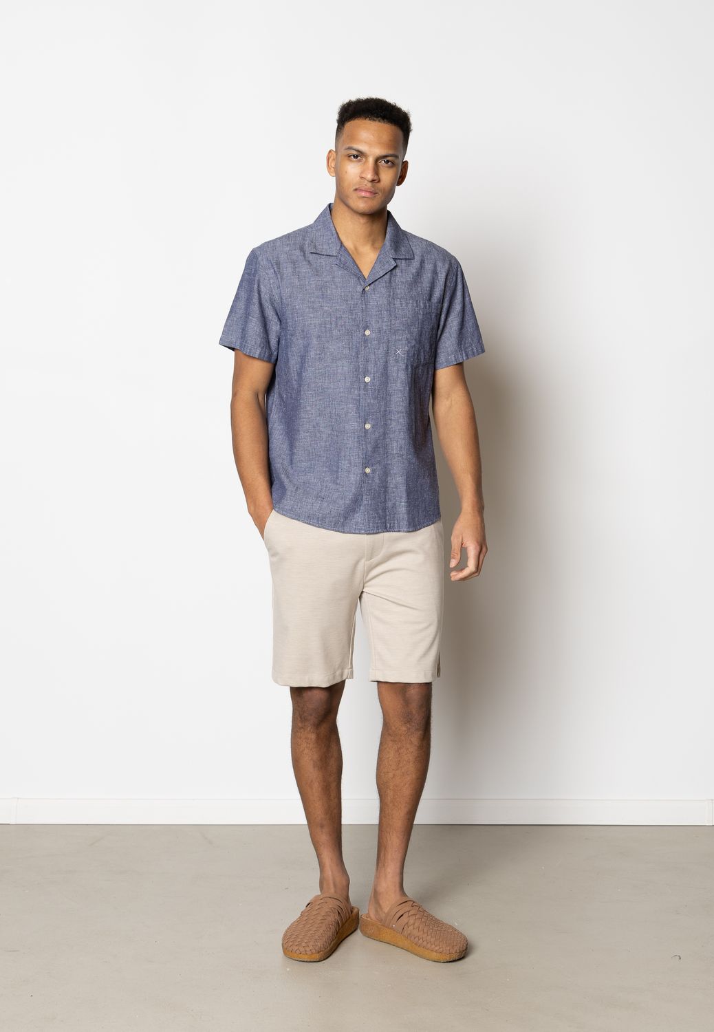 Clean Cut Copenhagen milano brendon jersey shorts off white