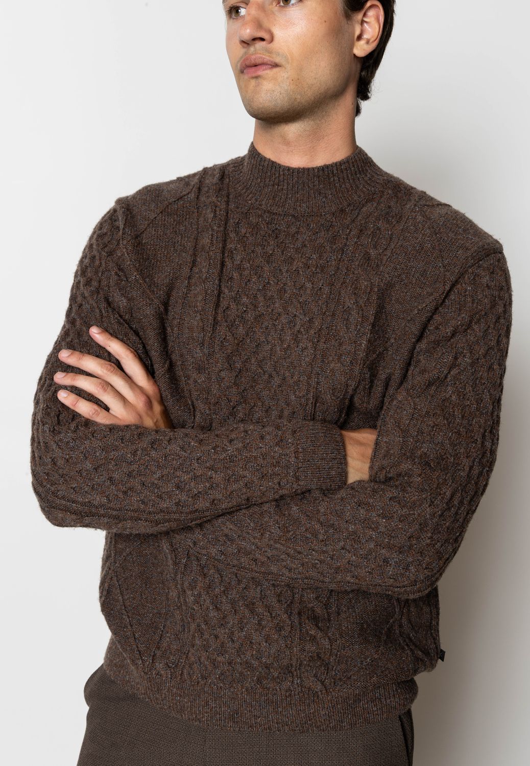 Clean Cut Copenhagen morgan wool knit bruin