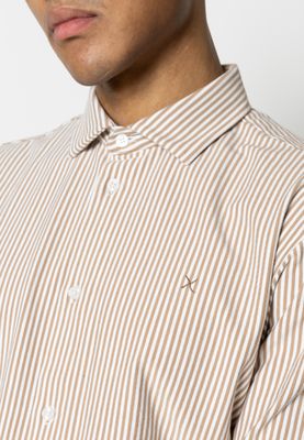Clean Cut Copenhagen clean formal stretch stripe shirt zand