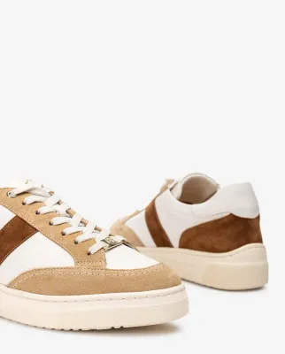 Unisa two tone citysneaker zand