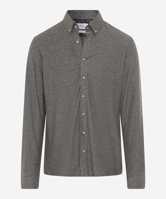 Brax Men knitted shirt grijs