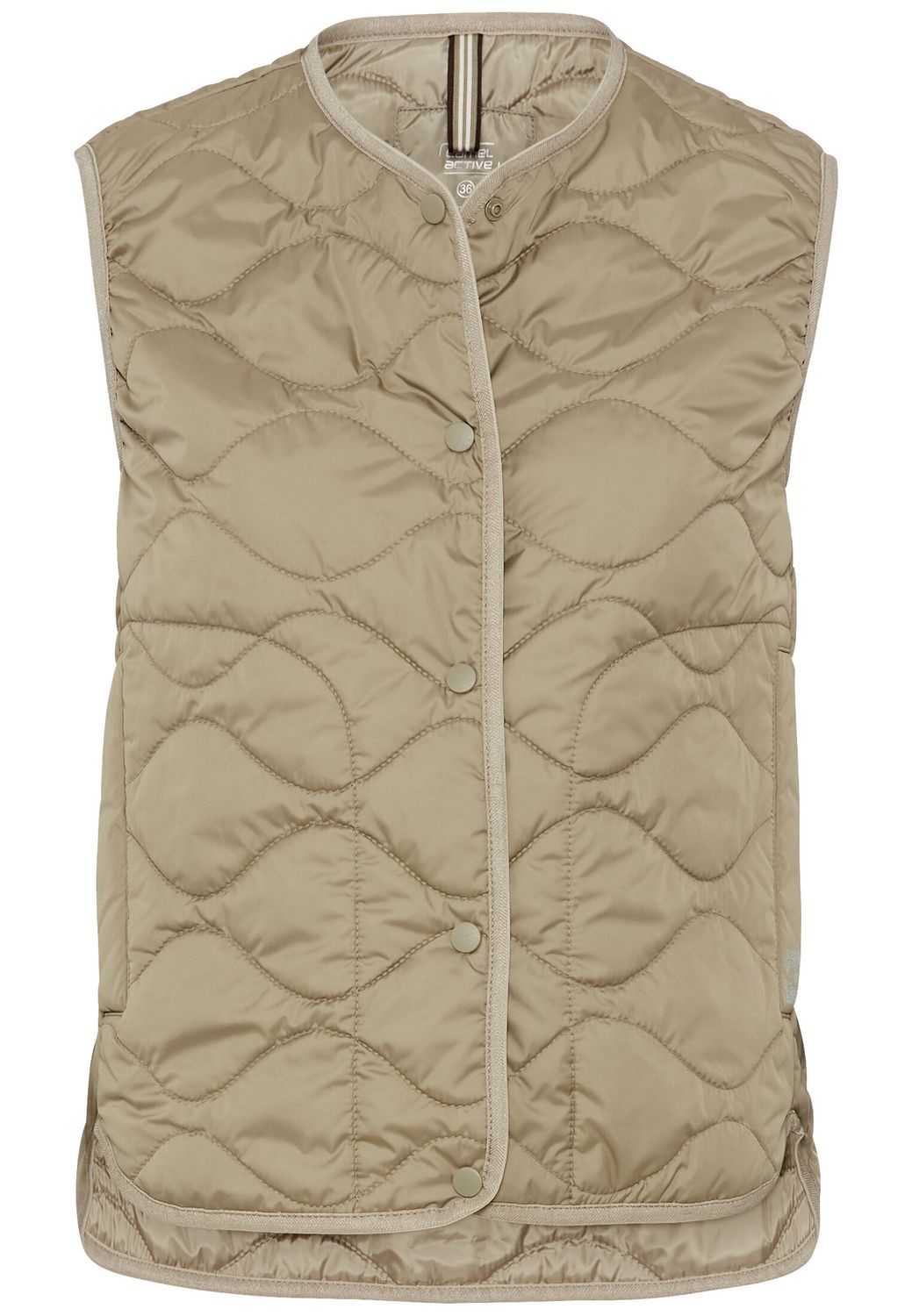 Camel Active stepped waistcoat groen