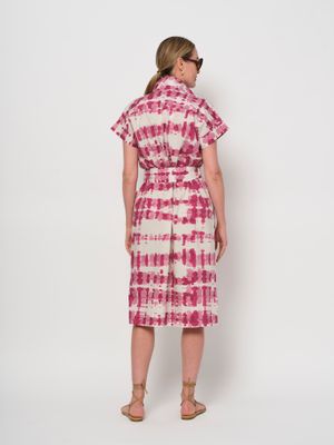LaSalle Amsterdam button down dress multicolour
