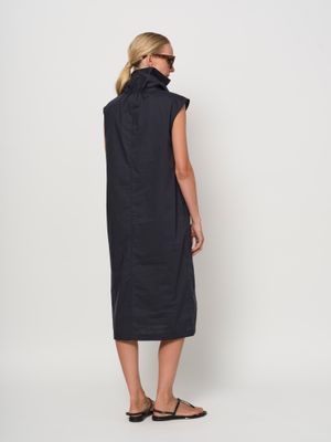 LaSalle Amsterdam high neck dress blauw