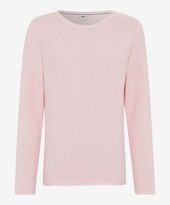 Brax lesley roundneck pullover roze