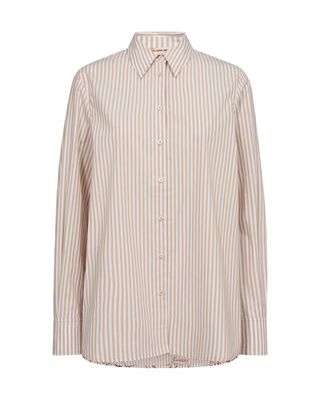 Mos Mosh elinda leafy stripe shirt zand