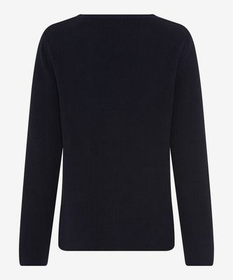 Brax lesley roundneck pullover blauw