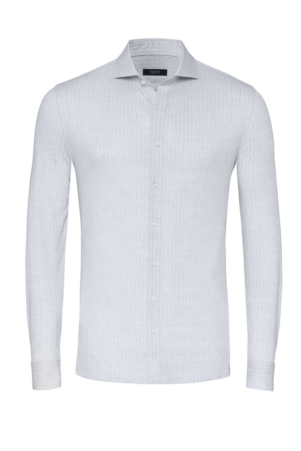 Desoto Luxury luxury hai stretch shirt grijs