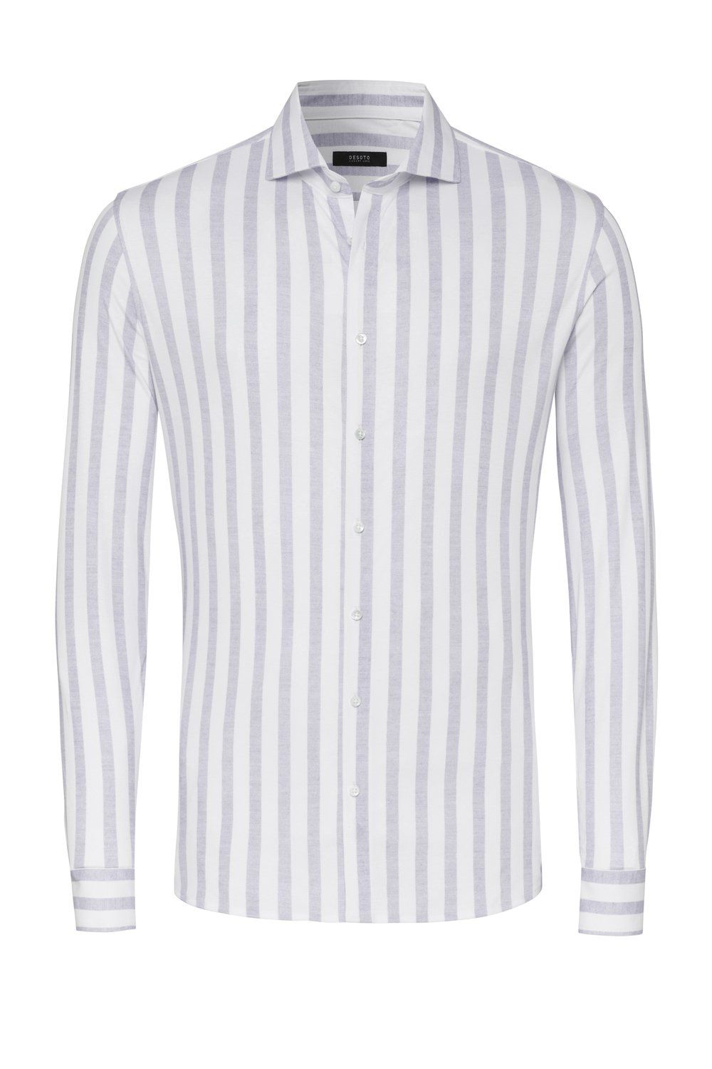 Desoto Luxury luxury hai stretch shirt grijs