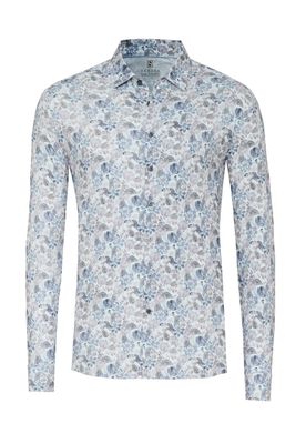 Desoto Men casual kent stretch shirt multicolour
