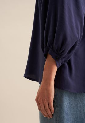 Seidensticker blouse 3/4 sleeve blauw