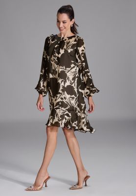 Swing printed cocktaildress multicolour