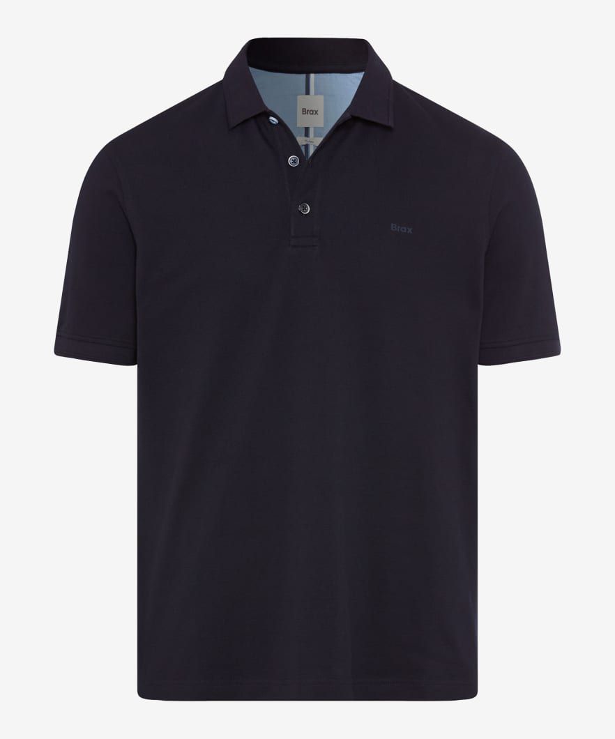 Brax Men polo pique blauw