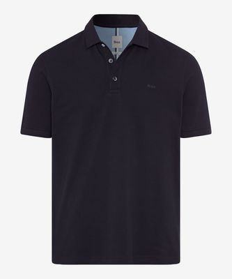 Brax Men polo pique blauw