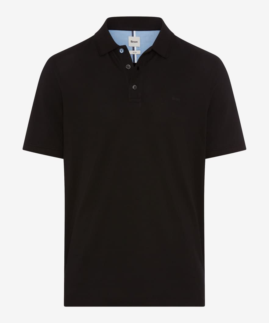 Brax Men polo pique zwart