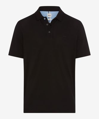 Brax Men polo pique zwart