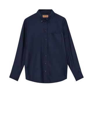 Mos Mosh Gallery theo soft shirt blauw