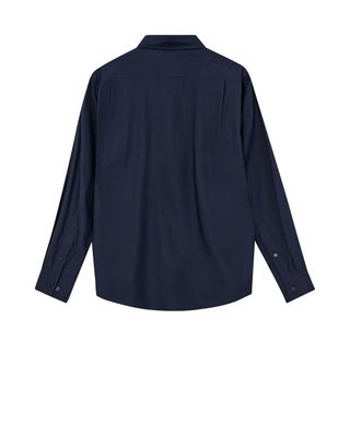 Mos Mosh Gallery theo soft shirt blauw