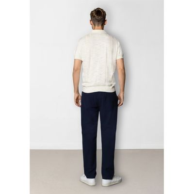 Clean Cut Copenhagen oliver knitted polo off white