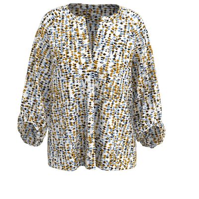 Desoto lana printed blouson multicolour