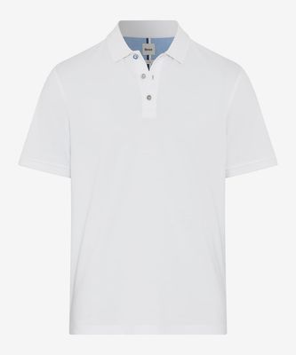 Brax Men polo pique wit