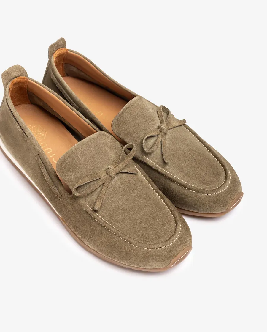 Unisa suede loafer groen
