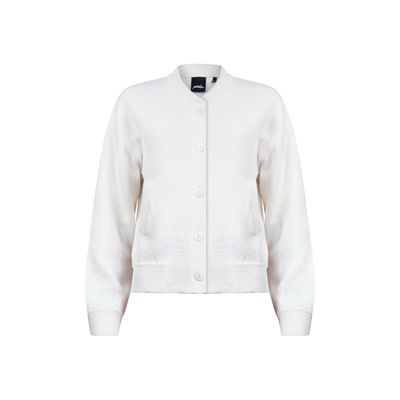 Poools knitted bomber off white