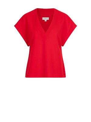 Dante 6 henne detailed slit top rood