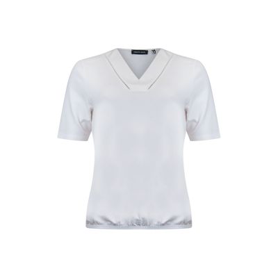 Roberto Sarto blouson v-neck off white