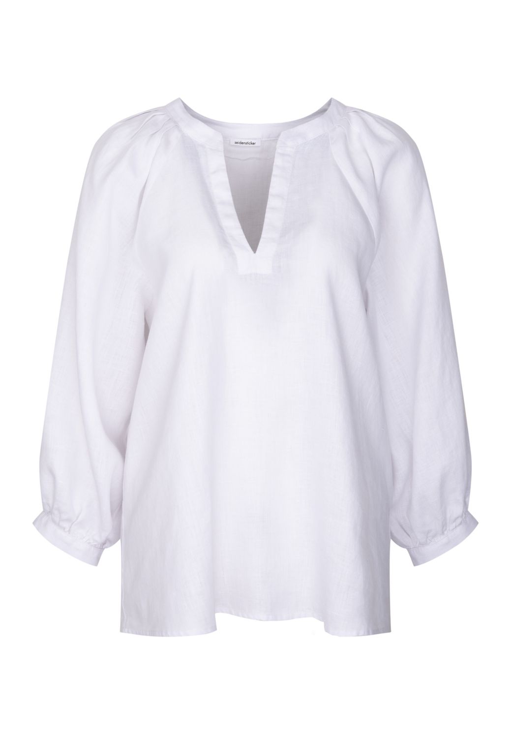 Seidensticker blouse 3/4 sleeve linnen wit