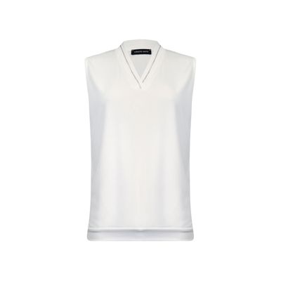 Roberto Sarto singlet v-neck off white