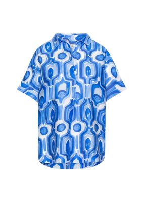 0039 Italy printed blouse multicolour