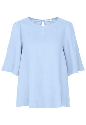 Seidensticker blouse 3/4 sleeve blauw