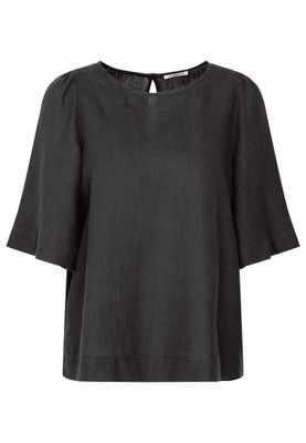 Seidensticker blouse 3/4 sleeve zwart