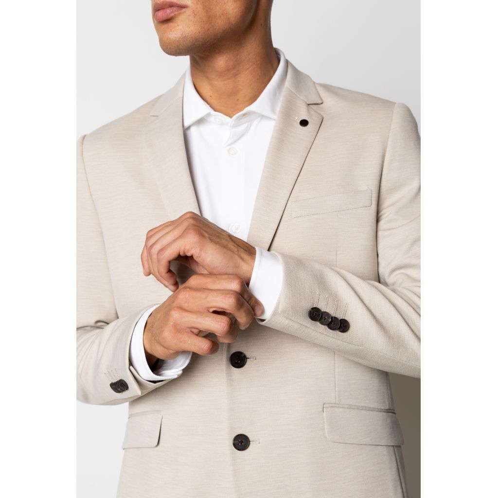 Clean Cut Copenhagen brendon jersey blazer off white